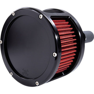Feuling Parts #5423 - BA Race Series Air Cleaner Kit - Black Anodized - Red filter