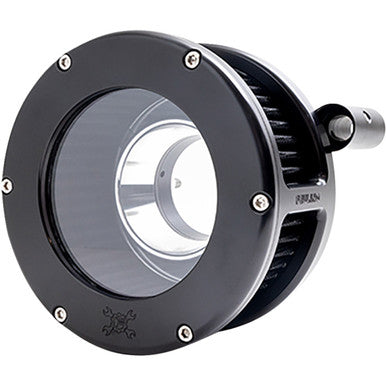 Feuling Parts #5544 - BA Air Cleaner Kit - Black/Clear with Black Filter - Twin Cam
