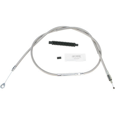 Barnett #102301003906 - High-Efficiency Stainless Steel Clutch Cable for Harley-Davidson - +6" - '07-'14 Softail