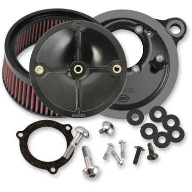 S&S Cycle #170-0165 - Super Stock™ Stealth Air Cleaner Kit - Black