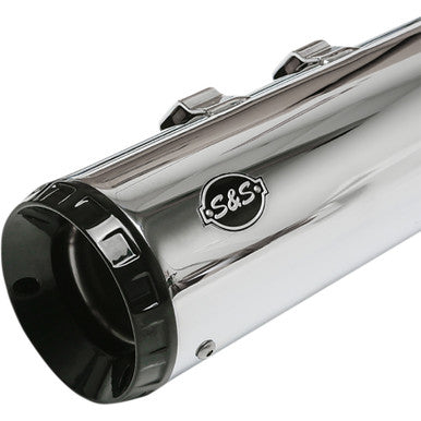 S&S Cycle #550-0991 - GNX Slip-On Mufflers - 4-1/2" - Chrome - M8 FL