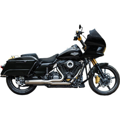 S&S Cycle #550-1108 - 2-into-1 Qualifier Exhaust System - 50-State - Silver