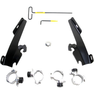 Memphis Shades #MEB1999 - Batwing - Mounting Kit - Black - XL