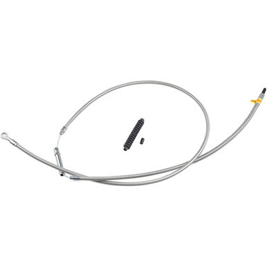 Barnett #102301004612 - High-Efficiency Stainless Steel Clutch Cable for Harley-Davidson - +12" - '08-'16 Touring/Trike