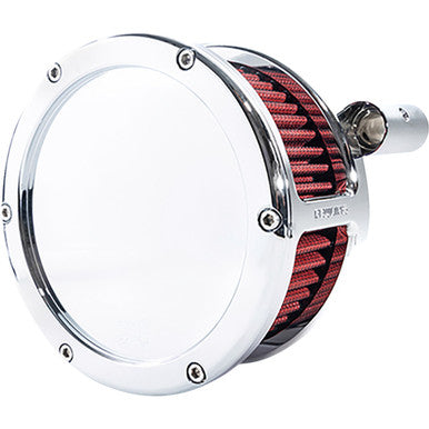 Feuling Parts #5457 - BA Air Cleaner Kit - Chrome with Red Filter - '08-'17 Dyna/Softail/Touring