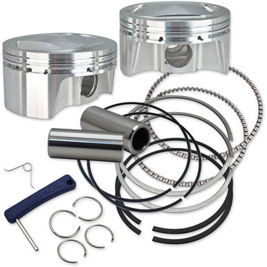 S&S Cycle #920-0101 - Big Bore Forged Piston Kit - 3.937" Bore - 98" Twin Cam - Standard