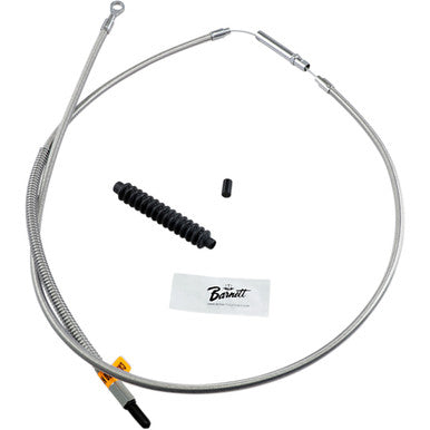 Barnett #102301000510 - High-Efficiency Stainless Steel Clutch Cable for Harley-Davidson - +10" - '89-'06 Touring