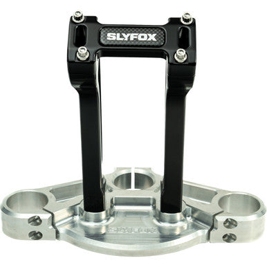Slyfox #SF-1002-08-B - Handlebar Riser Kit - Pullback - 1" Clamping - 8" Rise - Black