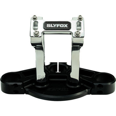 Slyfox #SF-1004-06-R - Handlebar Riser Kit - Pullback - 1-1/8" Clamping - 6" Rise - Raw