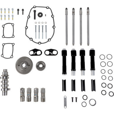S&S Cycle #310-1412 - Camshaft Kit - 496 Gear Drive - Black Pushrod Tubes - M8