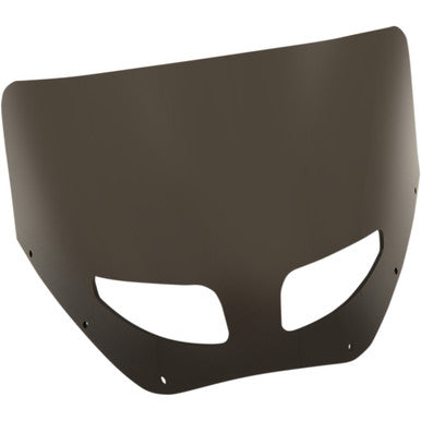 Memphis Shades #MEP87410 - Road Warrior Windshield - Vented - Dark Black Smoke - 11"