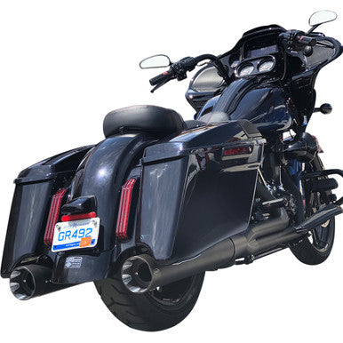 S&S Cycle #550-0830 - Shadow Muffler Kit - Black - '99-'08 FL
