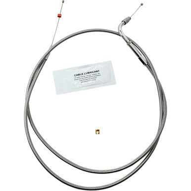 Barnett #102303001610 - Stainless Steel Throttle Cable - +10" - '02-'07 FLH