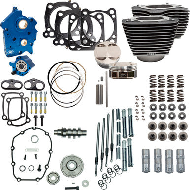 S&S Cycle #310-1104C - Power Pack - 4.500" Stroke - Oil Cooled - Black w/Highlights - M8