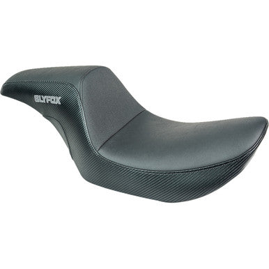 Slyfox #SlyFox4681B - Drifter Seat - Gray Logo - Black Vinyl - Smooth - FXR '82-'00
