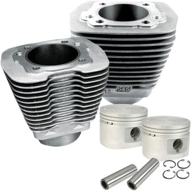 S&S Cycle #910-0179 - Cylinder & Piston Kit - 80" - Evolution Big Twin - Natural