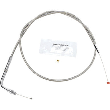 Barnett #102303001406 - Stainless Steel Throttle Cable - +6" - Dyna/FXR/Softail