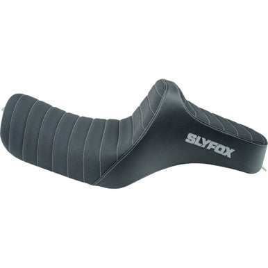Slyfox #4709B-SlyFox - High Noon Seat - Vinyl - Classic Stitch - Silver Logo - Silver Stitch - XL '04-'22