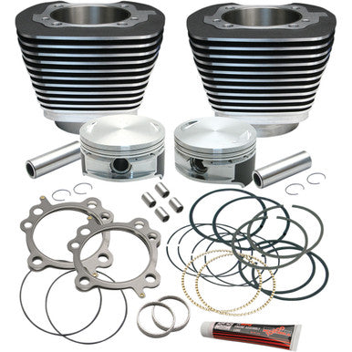 S&S Cycle #910-0203 - Cylinder & Piston Replacement for S&S 106" Stroker Kit - Black