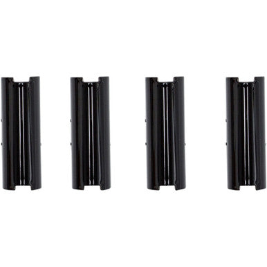 S&S Cycle #930-0142 - Pushrod Cover Keeper Set - Gloss Black - 2.500" - Twin Cam