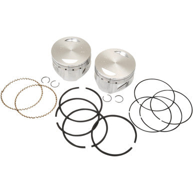 S&S Cycle #92-1402 - Piston Kit - For 100"/107" Super Sidewinder® - 4.000" - +0.020"