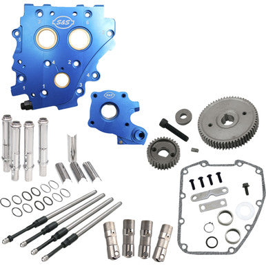 S&S Cycle #310-1269 - Cam Chest Kit without Cams - Gear Drive - Oil Cooled - Chrome Pushrods - Twin Cam