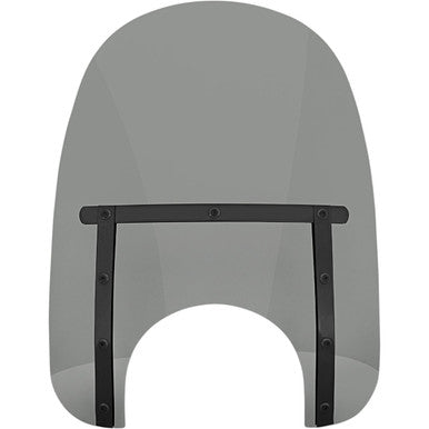 Memphis Shades #MEB42212 - Memphis Slim Windshield - 17" - 9" Headlight Cutout - Night ShadesBlack Smoke