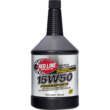 RED Line Synthetic OIL #42104 - Powersports Oil - 15W50 - 1 US quart