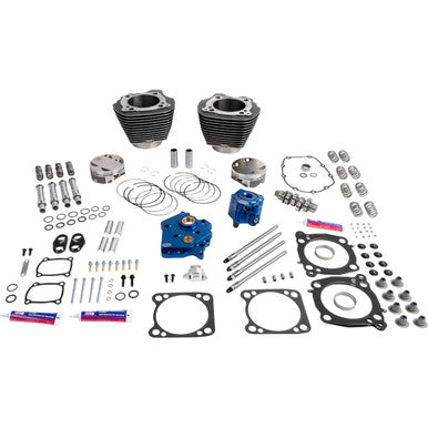 S&S Cycle #310-1400A - Power Package - Water Cooled - 496 Chain Drive - Black Granite w/Highlight - M8