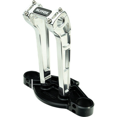 Slyfox #SF-1004-10-R - Handlebar Riser Kit - Pullback - 1-1/8" Clamping - 10" Rise - Raw