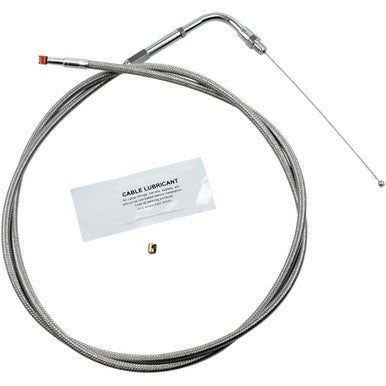 Barnett #10230300088 - Stainless Steel Throttle Cable - +8" - '90-'95 Touring