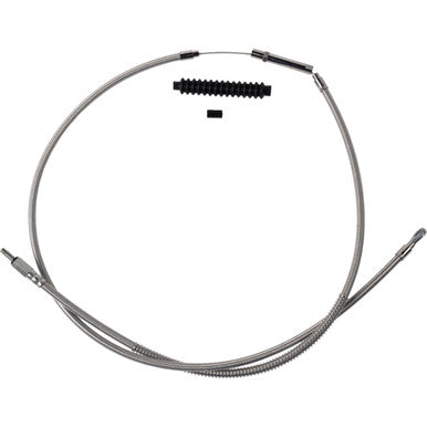 Barnett #10230100638 - High-Efficiency Stainless Steel Clutch Cable for Harley-Davidson - +8" - '18-'23 Softail