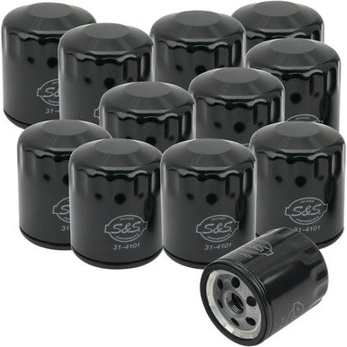 S&S Cycle #310-0239 - Oil Filters - Black - 12-Pack