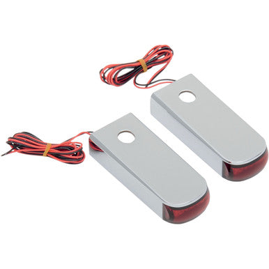 Alloy ART #SSL-3 - Strut Light - LED - Red/Red - Chrome