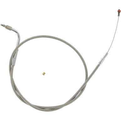 Barnett #102304001203 - Stainless Steel Idle Cable - +3" - '01-'15 Softail
