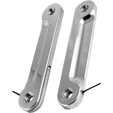 Alloy ART #SGFS-1 - LED Front Signal Light - FLHX - Chrome/Clear