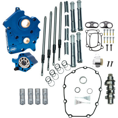 S&S Cycle #310-1003C - Cam Chest Kit - Oil Cooled - Chain Drive - 465 Cam - Chrome Pushrod Tubes - M8