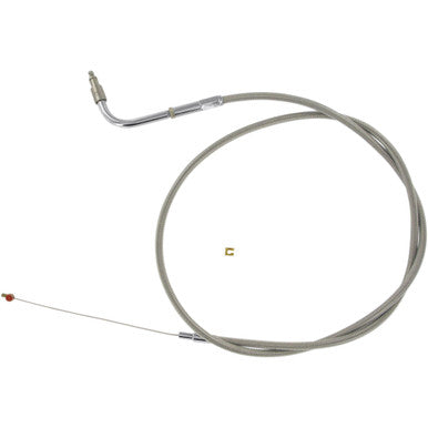 Barnett #102303001506 - Stainless Steel Throttle Cable - +6" - Dyna/FXR/Softail