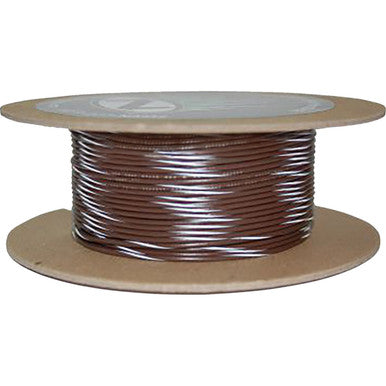 Namz #NWR-19-100-20 - 100' Wire Spool - 20 Gauge - Brown/White