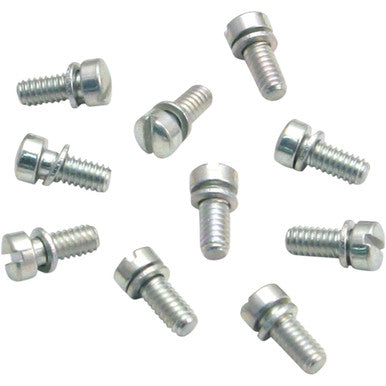 S&S Cycle #50-0098 - Slotted Round Head Screws - 10-Pack