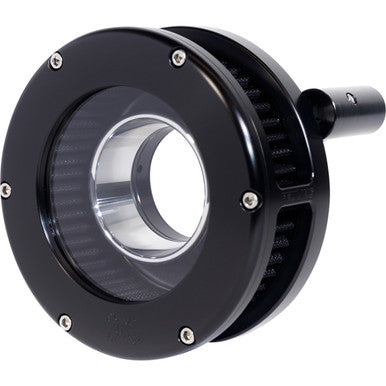 Feuling Parts #5544-S - Slim BA Air Cleaner Kit - Black/Clear - Black Filter - Twin Cam