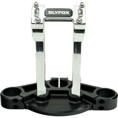 Slyfox #SF-1003-08-R - Handlebar Riser Kit - Straight - 1-1/8" Clamping - 8" Rise - Raw