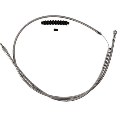 Barnett #10230100678 - High-Efficiency Stainless Steel Clutch Cable for Harley-Davidson - +8" - '21-'24 FL
