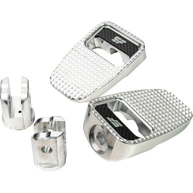 Slyfox #SF-904-01-2 - Foot Pegs - Silver Polished - Front