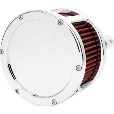 Feuling Parts #5427 - BA Race Series Air Cleaner Kit - Chrome - Red Filter