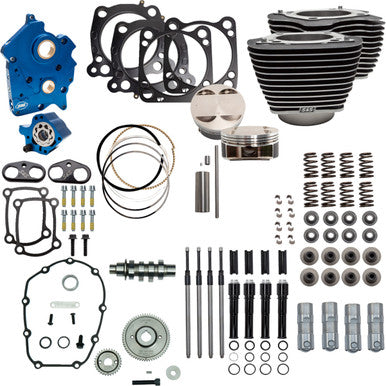S&S Cycle #310-1058C - Power Pack - 4.375" Stroke - Oil Cooled - Black w/Highlights - M8