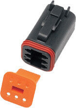 Namz Custom Cycle #DP-6B - 6-Wire Black Deutsch Plug & Wdglck Hd# 72116-94bk