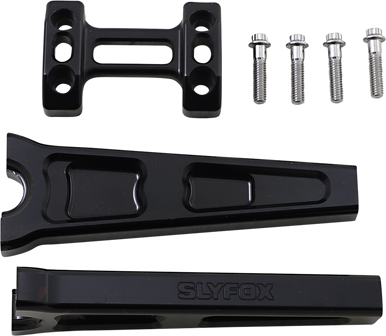 Slyfox #TM-SLY6 - Handlebar Riser Kit - Straight - 1" Clamping - 8" Rise - Black