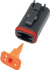 Namz Custom Cycle #DP-4B - 4-Wire Black Deutsch Plug & Wdglck Hd# 72114-94bk