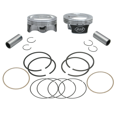 S&S Cycle 106-0434 S&S Cycle 2007+ BT 3-7/8in x 4-3/8in Piston Set - .010in